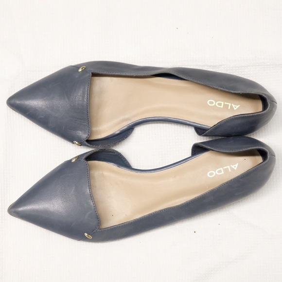 Aldo Leather Flat Pointed Shoes - Picture 2 of 5